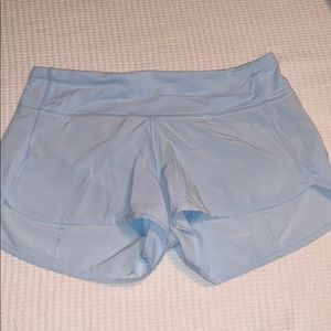 light blue lululemon shorts